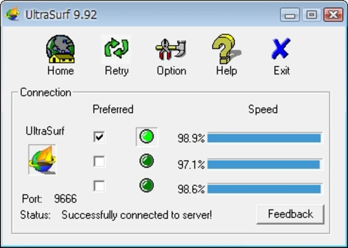 UltraSurf — captura de tela 1